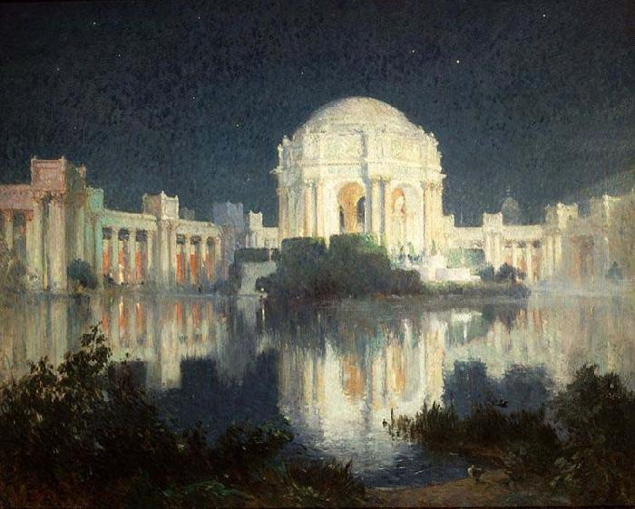 Colin Campbell Cooper Painting of the Palace of Fine Arts in San Francisco, c. 1915